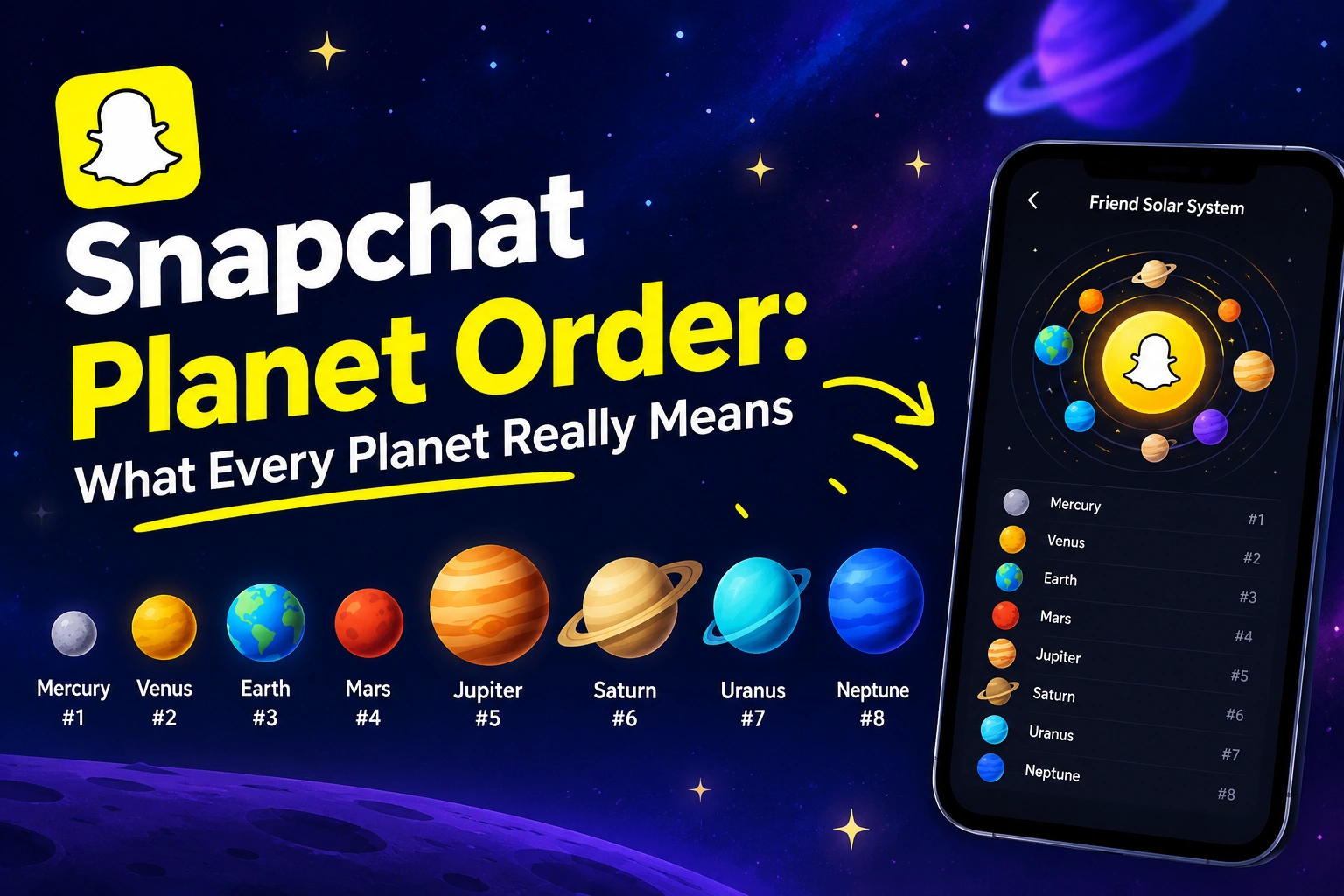 Snapchat Planet Order